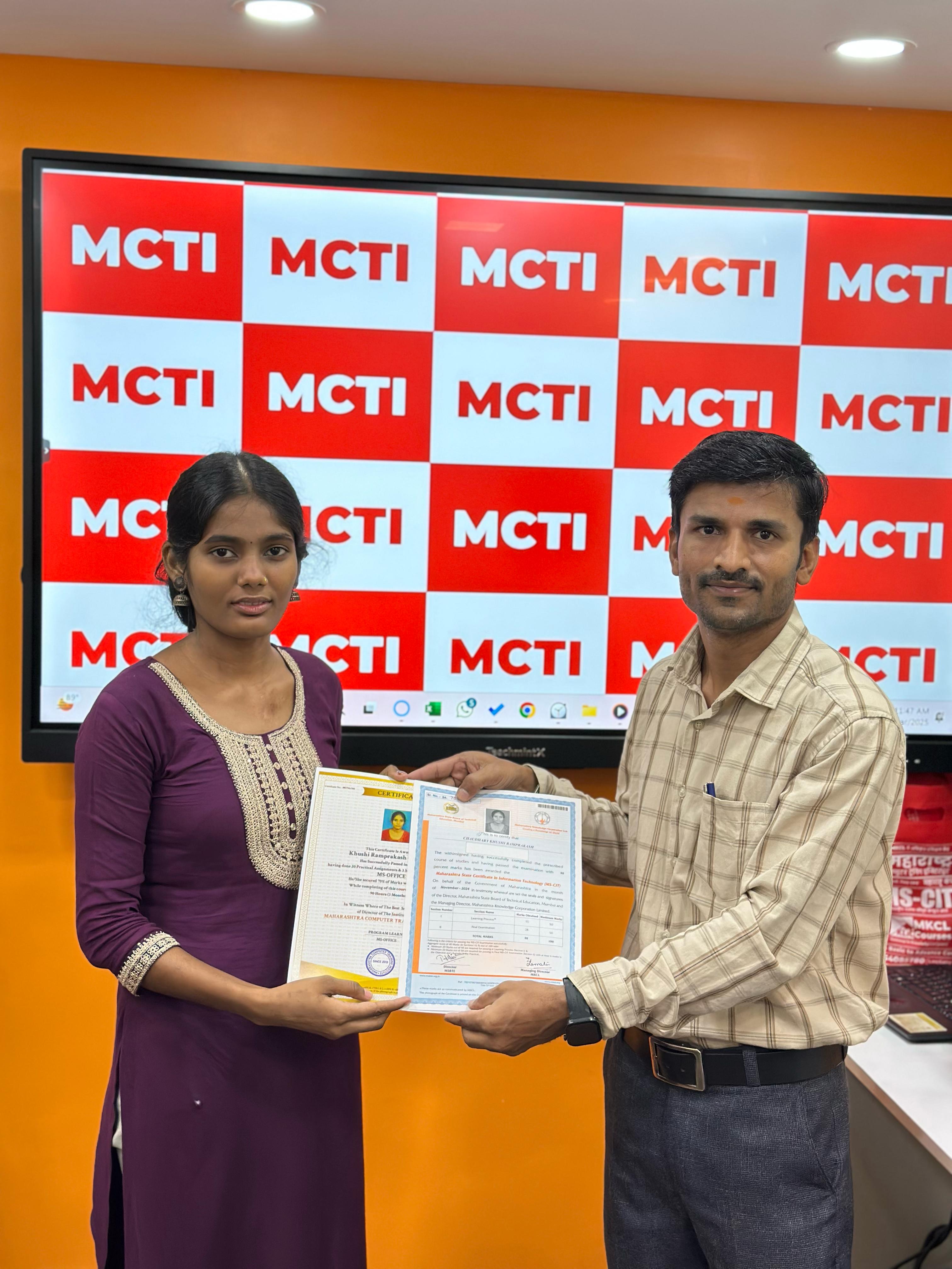 Certificate Distribution - Khushi